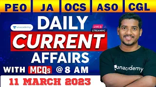 Daily Current Affairs Live | 11 March 2023 | OPSC | Bibhuti Bhusan Swain