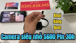 Camera siêu nhỏ s600 - khui hàng bom Camera siêu nhỏ nguỵ trang cúc áo s600 - Hình ảnh 4k Mẫu 2024