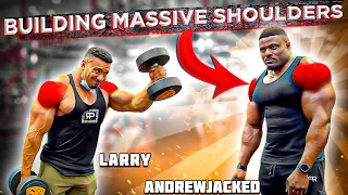 Building Massive Shoulder with Larry Wheels