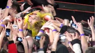 Lady Gaga crowd surfing.♥