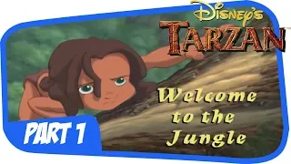 Disney's Tarzan (PS1) Gameplay Walkthrough Part 1 - Welcome to the Jungle