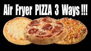 Air Fryer PIZZA 3 Ways!! - Can You Cook Pizza in an Air Fryer - The Wolfe Pit