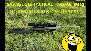 Savage 110 Tactical .300 WinMag Review. Amazing Long-Range Rifle at a Great Budget!!!