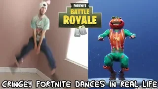 CRINGEY Fortnite Dances In Real Life - Fortnite Dance Challenge - Orange Justice & More