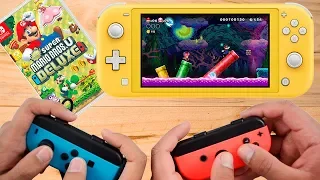 New Super Mario Bros U Deluxe Multiplayer Gameplay on Nintendo Switch Lite