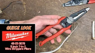 Milwaukee 9" 7-in-1 Wire Stripper Electrical Pliers - Quick Look 48-22-3078