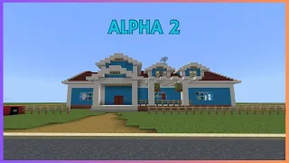 Minecraft Tutorial: How To Make Hello Neighbor Alpha 2 Neighbor House! (Remake)