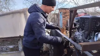 😱 Тринадцять Ліфановських коней потягнуть не лише пилораму ❗Двз Lifan 188f/ Пилорама своїми руками.