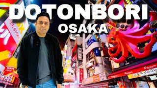 Finding Halal food in Dotonbori Osaka | inside most famous street of Osaka | Pakistani in Japan