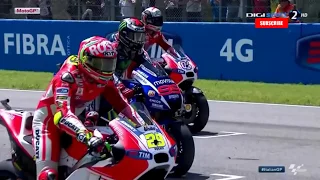 Highlights motogp mugello 2015!!! Ketika duo yamaha permalukan Marques