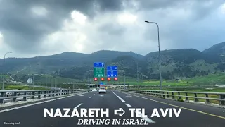 Nazareth  ➪Tel Aviv Driving in Israel 2024