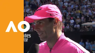 Rafa continues to support Australian Bushfire relief after first round (1R) | Australian Open 2020