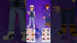 Ash kanto mega team vs Garry kanto mega team #pokemon #shorts