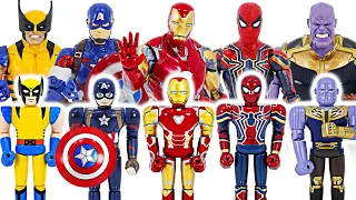 Marvel Avengers Super Alloy heroes Spider-Man, Iron-Man, Thanos! | DuDuPopTOY