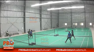 Match-2 Chinna & Srihari Vs Tony & Nagu Men's Doubles @ PRO  Badminton Academy - April 30, 2024