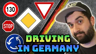 Driving in Germany: German traffic rules and road signs for speed limits and right of way!