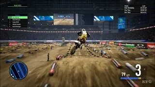 Monster Energy Supercross 3 - Detroit (Ford Field Detroit) - Michigan Gameplay (PS4 HD) [1080p60FPS]
