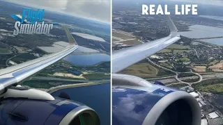 Microsoft Flight Simulator (FS2020) vs real life