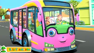 Wheels On The Bus, Riding the Fun Bus + More Animated Videos for Kids