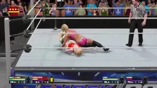 Charlotte flair & Becky Lynch  vs Tamina & Lana