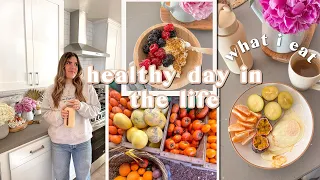 Day In The Life! healthy grocery shop + haul, what I eat, how to boost your metabolism & home tour!