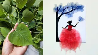 Skeleton leaves wall hanging craft/art and craft/home decorating ideas