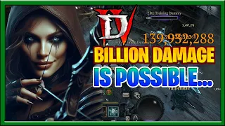 Diablo 4 INSANE DPS after the Update... 100,000,000 DAMAGE PER ARROW, BILLION Damage (build soon)