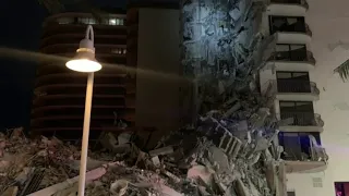 12-story condo building collapses near Miami