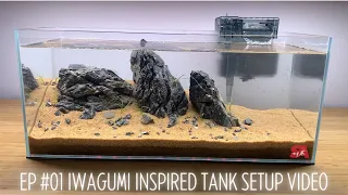 Ep #1 - Iwagumi Inspired Sandy Seiryu Rock Aquascape 10 Gallon Tank Setup Video