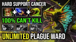 100% CAN'T KILL Nobody Can Get Close Unlimited Plague Ward 7.35 Aghanim Venomancer Dota 2