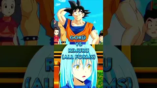 Goku vs Rimuru (all forms)