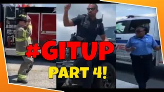 👨‍🚒These Police Officers & Firefighters & EMS & ARMY KILL the GITUP Challenge! #GitUp [Part 4]🔥🚑