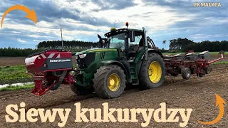 🌽SIEW KUKURYDZY🌽U.R Małyga🌽JOHN DEERE 6215r,HORSCH MAESTRO🚨