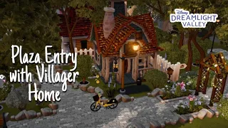ROUND PATH PLAZA WITH COZY COTTAGE VILLAGER YARD//SPEED BUILD//DISNEY DREAMLIGHT VALLEY