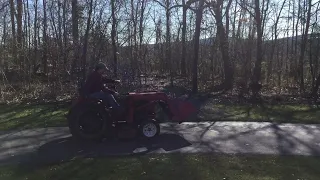 PowerKing 2418 with loader and mower deck