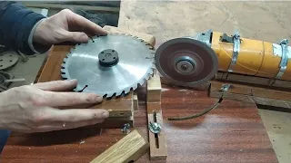 How to sharpen a circular disc. Sharpening machine.