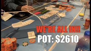 Flush Over Flush, We're Playing For Stacks!! Poker Vlog Ep 144