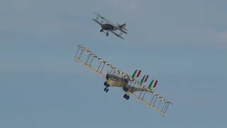 CAPRONI CA.3 E SPAD XIII DELLA FONDAZIONE JONATHAN COLLECTION AL CAORLE AIR SHOW 2024 (PROVE)