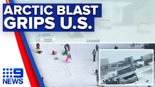 Deadly arctic storm grips central and southern US | 9 News Australia