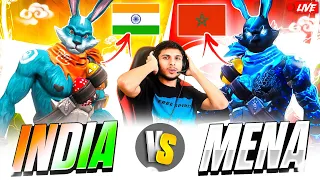 INDIA 🥵 vs MENA 🥶 4 VS 4 AFTER A LONG TIME ON LIVE #nonstopgaming -free fire live