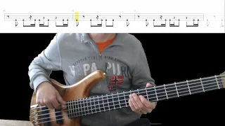 Journey - Separate Ways (Worlds Apart) Bass Cover with Playalong Tabs in Video
