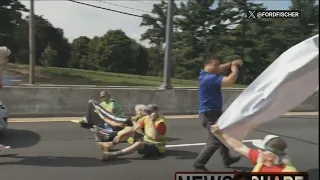 Lefties losing it: ‘Climate crazies’ block roads in Washington DC