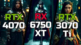 RTX 4070 vs RX 6750 XT vs RTX 3070 Ti - Test in 11 Games