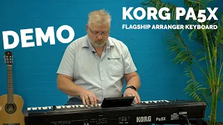 Korg Pa5X Arranger Keyboard Demo | Joh.deHeer