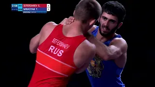 BRONZE GR - 55 kg: E. SEFERSHAEV (RUS) df. T. MINASYAN (ARM) by VPO1, 3-2