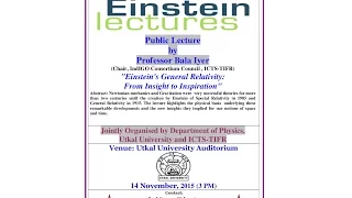 Einstein's General Relativity: From Insight to Inspiration by Bala Iyer