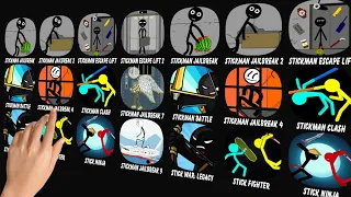 Stickman ( Jailbreak + Escape + Lift + Battle + Legacy + Fighter + Ninja + .....)