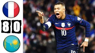 France vs Kazakhstan 8-0 Full Extended Highlights & All Goals  World Cup Qualifier 2021|