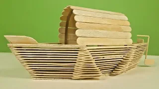 How To Make A Beautiful Boat With Popsicle Stick DIY Popsicle Stick Yacht