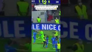 Nice-OM | Alvaro défend Payet et tire un ballon dans la tribune niçoise !